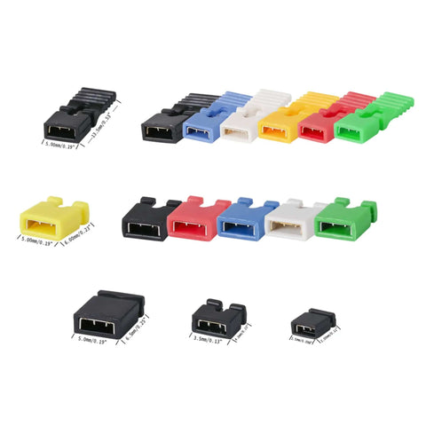 300 Pcs Mixed Jumper Cap Kit 2.54mm 2.0mm 1.27mm Jumpers For Arduino Raspberry Pi Pcbs Shunts Short Circuit Pins Blocks assortment