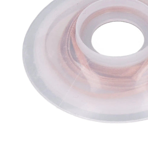 Copper Solder Wick For PCB And Circuit Boards, Flat Braid Design, partial coil view in transparent plastic spool