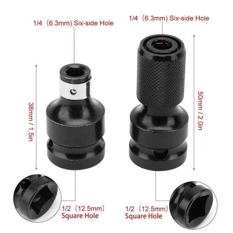 Hex Drive Quick Change Adapter For Impact Wrenches And Drills, Drill Chuck Converter, Telescoping Socket Adapters, Quick Release