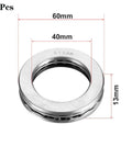 Front view of 2-pack 51108 thrust ball bearings, steel, 40x60x13 mm