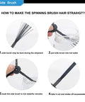 How to straighten side brushes in Replacement Parts Kit For ILIFE RoboVac V3 V3s V5 V5s Pro with hot water method.