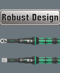 Built For Pros Pro Grade Click Torque C3 One Half Inch Drive Torque Wrench with Reversible Ratchet shown with robust design