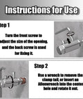 Instructions for using Pro Grade Heavy Duty Pipe Extractor Tool For Half Inch, Three Quarter Inch And One Inch Pipes; steps for adjusting and removal.