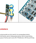 Straight Fire 3Pcs 3S Bms 12V 10A Lithium Battery Management Balance Board Locks Down 18650 Cells with protective connections.