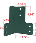 Heavy Duty Workbench Bracket Kit 8 Pack 4mm Steel Corner Brackets For 2x4 Lumber Rust Resistant Powder Coated Easy DIY Assembly With Screws Included Durable Garage Shelving And Framing Hardware.