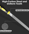 Flat Hand Metal File 8 Inch With Ergonomic Handle Pro Grade High Carbon Steel Bastard File For Metal Wood Stone Trimming Shaping Deburring