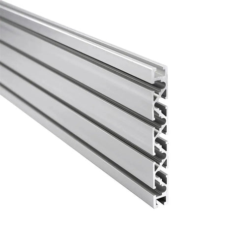 Premium Anodized Aluminum Extrusion Linear Rail Guide 15X120Mm T Slot Profile stacked for CNC machining and 3D printer upgrades.