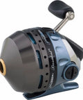 President Spincast Reel Size 10 With Dual Handle Positions Aluminum Spool And Dial Drag System Blue for freshwater fishing.