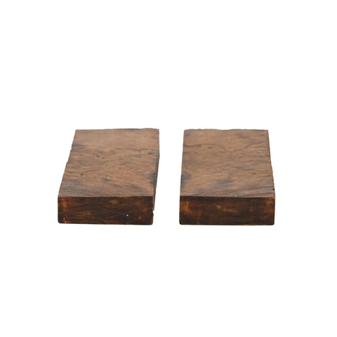 Bookmatched Desert Ironwood Knife Handle Scales Burl Ball Pattern Grade A Pair For Diy Knife Making Size 5 1/8 x 1 3/4 x 1/2 In Natural Exotic Wood