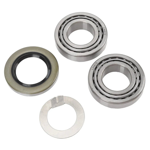 All In One Trailer Wheel Hub Bearings Kit With L44643 Inner And Outer Bearings And Grease Seals Steel Alloy for 1 Inch Axle