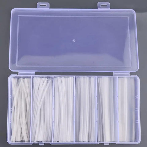 100Pcs 6 Size Clear PE Heat Shrink Tubing Kit For Electrical Insulation And Repairs DIY Friendly Waterproof Durable Cable Wrap Sleeves