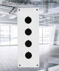 Heavy Duty Rugged Weatherproof Switch Box for 22 mm Push Buttons Industrial ABS Control Enclosure with Sealing Rubber Strip