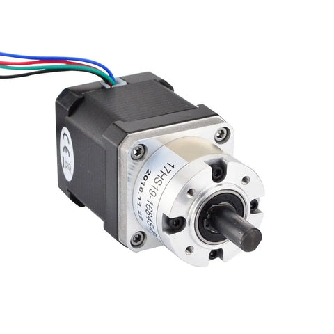 Nema 17 Geared Stepper Motor With Planetary Gearbox 5 To 1 Gear Ratio 0.35 Degree Step Angle Bipolar 4 Wire for 3D Printer, CNC