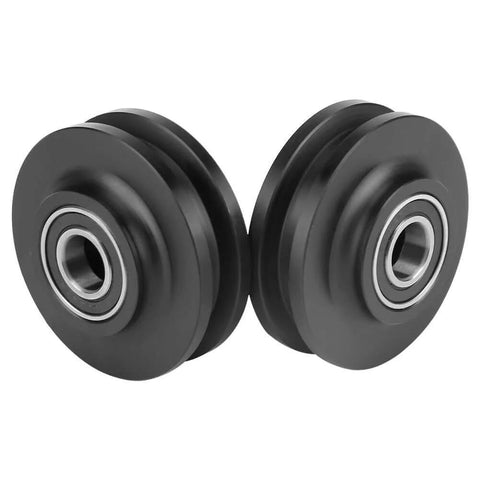 Sliding Barn Door Rollers 2 Pack Sturdy Hardware Wheels For Cabinets And Windows Smooth Glide Quiet Operation Easy Domestic Install