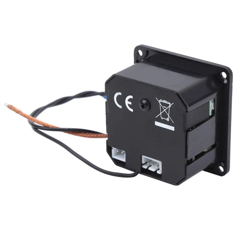 Compact Acoustic Guitar Pickup Preamp System With Onboard EQ And Tuner, Prewired For Glue In Soundhole Installation, rear view