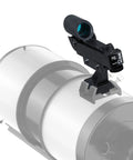 Red Dot Finderscope For Telescopes With Adjustable Brightness LED Dot Star Pointer Viewfinder And Slide In Bracket attached