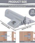 Twenty Piece Grey Plastic Soft Close Drawer Dampers For Kitchen Cabinets Wardrobes And Dressers dimensions and installation guide