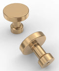 10 Pack Champagne Bronze Kitchen Cabinet Knobs And Pulls Single Hole Round Gold Drawer Knobs For Bathroom Cabinets