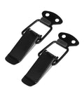 Universal Car Bumper Security Hook Lock Clips Quick Release Fasteners For Trunk Bumpers And Fenders Black 80x28mm 2pcs