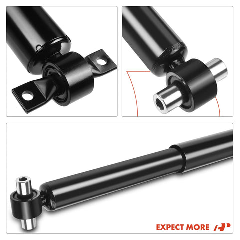 Rear Pair Shock Absorbers For Honda Pilot 2009 Through 2015 V6 SUV Driver And Passenger Side Fit, metal ends close-up