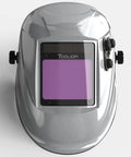 True Color Auto Darkening Welding Helmet With Large 3.94 By 3.15 Inch Viewing Window Four Arc Sensors Solar Powered Wide Shade Range