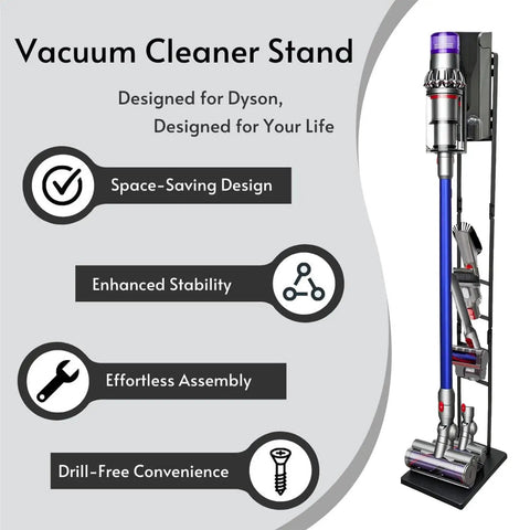 Sturdy Metal Dyson Cordless Vacuum Stand Docking Station Holder Built To Last With Universal Compatibility For Dyson V6 to DC Series