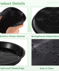 10 Round Stepping Stone Molds Set With 5 Sizes From Eight Point One To Ten Point Eight Inches Reusable Plastic Concrete Molds details