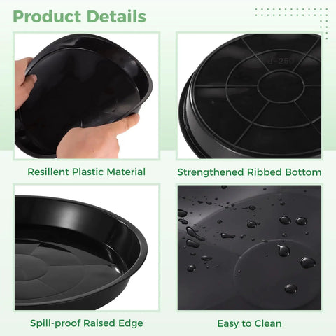 10 Round Stepping Stone Molds Set With 5 Sizes From Eight Point One To Ten Point Eight Inches Reusable Plastic Concrete Molds details