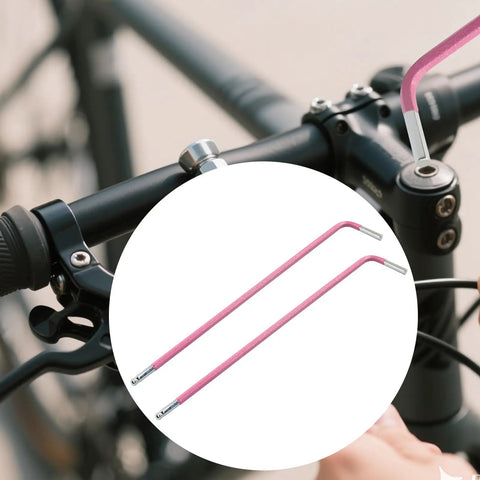 2Mm Ball End Hex Keys Set With Long Arm L Shaped Allen Wrenches In S2 Steel Chrome Finish for bike handlebar repair