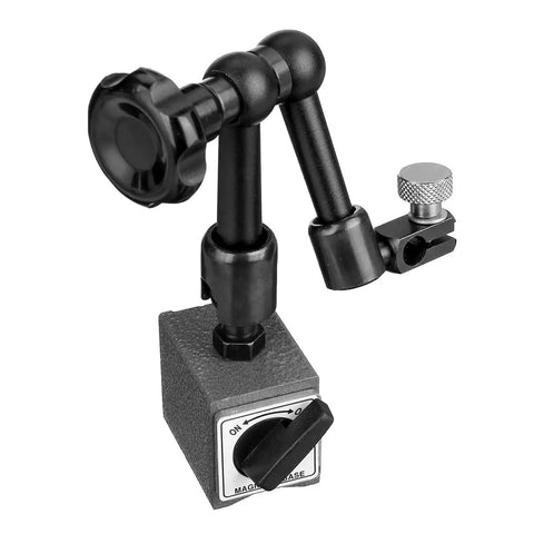 Pro Grade Magnetic Stand Base Dial Test Indicator Holder Bore Gauge Kit With Quick Clamp Probes, Hour Type Micrometer, Measuring Gear And Comparator, 30 Kg Suction For Precise Machining And Layout magnetic base with adjustable arm and clamp