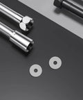 Clear PVC Shower Door Washer Replacement Kit 100 Pack Round Antiscratch Glass Protectors For Handles And Towel Bars Perfect For Glass Door Repair And Towel Bar Replacement Keeps Showers Looking Slick And Leak Free.