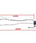 24V DIY Wiring Harness Kit For Kid Ride On Toys With 2.4G Wireless Control Box labeled with 110CM and 150CM dimensions