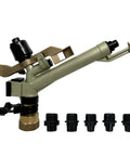 1.5 Inch Irrigation Sprinkler For Farm And Lawn, 360 Degree Adjustable Sprayer With Aluminum Alloy Body and nozzles