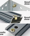Rivet Nut Tool Mandrels Kit For M3 To M10 results on metal surface with installed rivet nut showing secure fit.