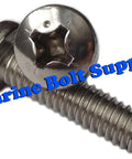 316 stainless steel Phillips pan-head machine screw for marine use