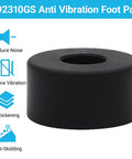Heavy Duty Anti Vibration Rubber Feet Pads Bumpers for Air Compressors, Generators, and Pressure Washers displayed in black with noise reduction icons