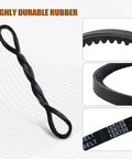 Rear Tine Tiller Belt For Earthquake Cultivator 12 X 728 4L Tooth HA Drive Belt Compatible With Versa Tiller Tough As Nails