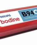 Close-up of Fluorescent Emergency Ballast For 4 Pin Lamps One Lamp Back Up Lighting With 90 Minute Runtime, red rectangular casing