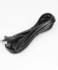 10 Foot 2 Prong Polarized Power Cord for TVs and Sewing Machines Beefy 18 AWG Cable in coiled view