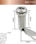Keyless Cylindrical Lock 304 Stainless Steel for cabinets and small lock boxes with dimensions, waterproof and rust proof
