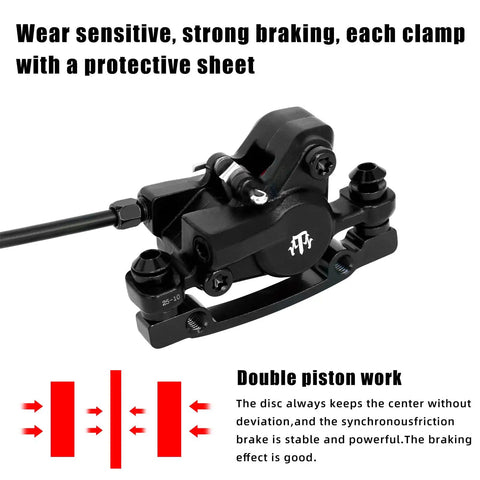 Dual Piston Hydraulic Disc Brake Kit For Mountain Bikes With 160mm Rotors Front Only Trail Ready Stopping Power Brake Details