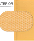 Close-up of Kraft Bubble Mailers Padded Shipping Envelopes 7.25 x 8 Inches With 3 16th Inch Bubble Interior Pack Of 25