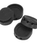 Anti Vibration Rubber Foot Pads For Washing Machines And Furniture 4 Pack Durable Non Slip Feet Mats Modular Stabilizers in black rubber