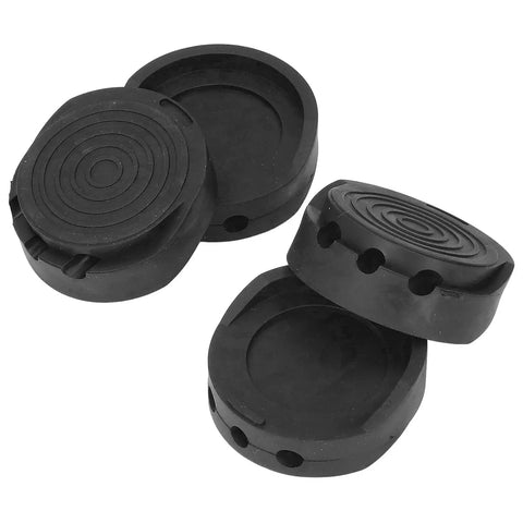 Anti Vibration Rubber Foot Pads For Washing Machines And Furniture 4 Pack Durable Non Slip Feet Mats Modular Stabilizers in black rubber