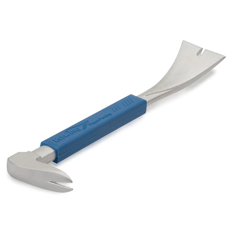 Claw Molding Puller 10 Inch Pry Bar With Forged Steel Construction And No Slip Cushion Grip, ideal for nail removal and framing.