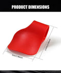 Heavy Duty Motorcycle Cruise Control Throttle Assist Grip For 7/8 Inch Bars Universal Accelerator Pad Non Slip Rocker Switch dimensions in red, 5cm x 6.5cm