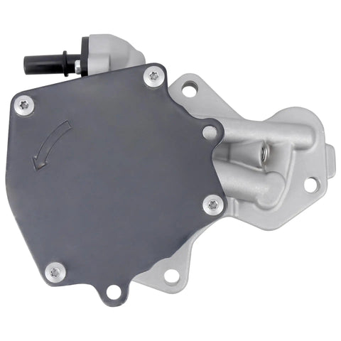 Heavy Duty Brake Vacuum Pump For Chevy And Gmc Trucks solid plug and play direct OEM replacement angled view showing mounting ports.