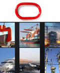 2 Ton Oblong Master Link Lashing Ring 2400 Lbs Lifting Capacity G80 Alloy Steel Powder Coated above industrial imagery