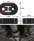 Car Exhaust Hanger 4 Pack Rubber Insulator Bushing Mount With 2 Holes Zero Point Four Seven Inch 12mm, diagram and installation.