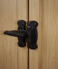 2 Inch Black Wrought Iron Door Latch Lock Antique Style Slide Latch For Cabinets Windows Or Cupboards Rust Resistant